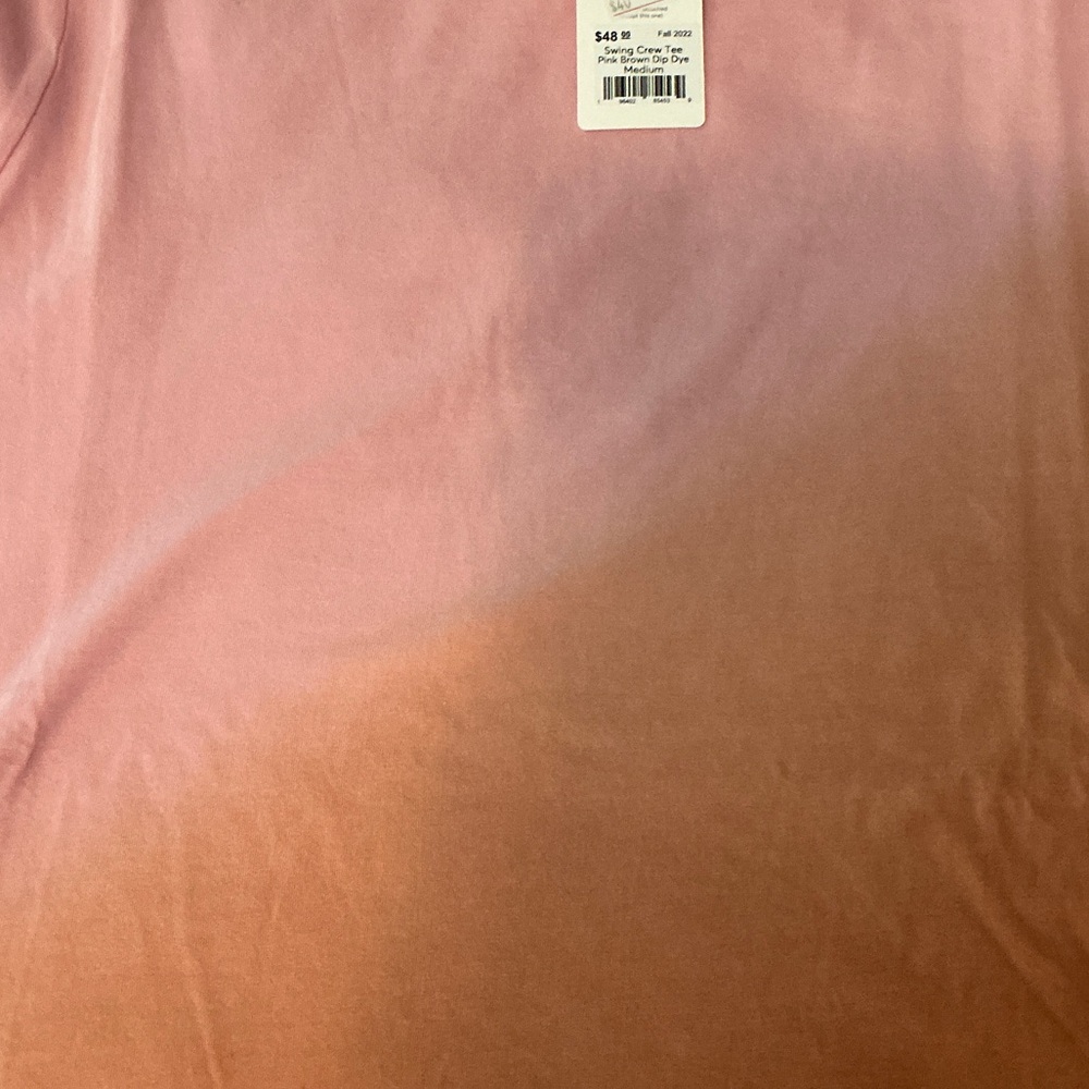 Marine Layer Swing Crew Tee Pink Brown Dip Dye NWT Medium - Picture 7 of 7